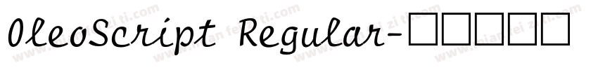 0leoScript Regular字体转换